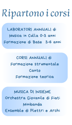 Iscrizioni 2025-2026 i corsi